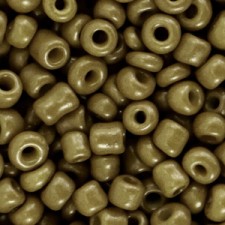 Seed beads 6/0 (4mm) Olive green